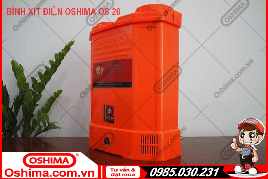 Bình xịt điện Oshima OS 20 cam chính hãng