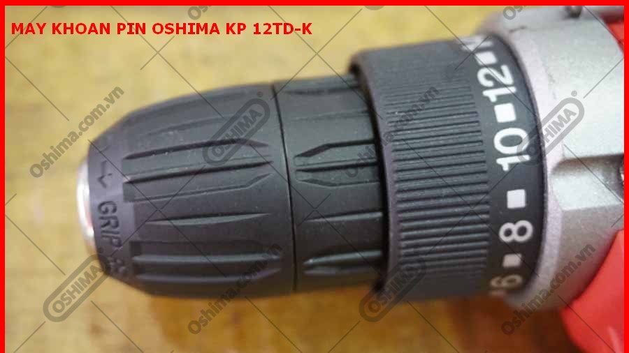 Oshima KP12TD-K có đường kính tối đa trên gỗ là 20mm và trên thép là 8mm.