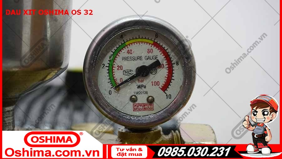 Đồng hồ đo áp Đầu xịt Oshima OS 32