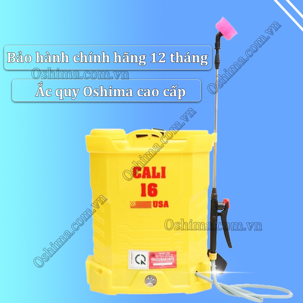 Bình phun thuốc trừ sâu 16l Cali được bảo hành chính hãng 12 tháng