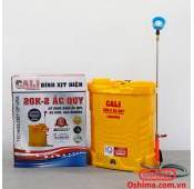Máy phun thuốc trừ sâu, côn trùng điện CALI 20K- ắc quy Vàng Bình ắc quy 12V8Ah